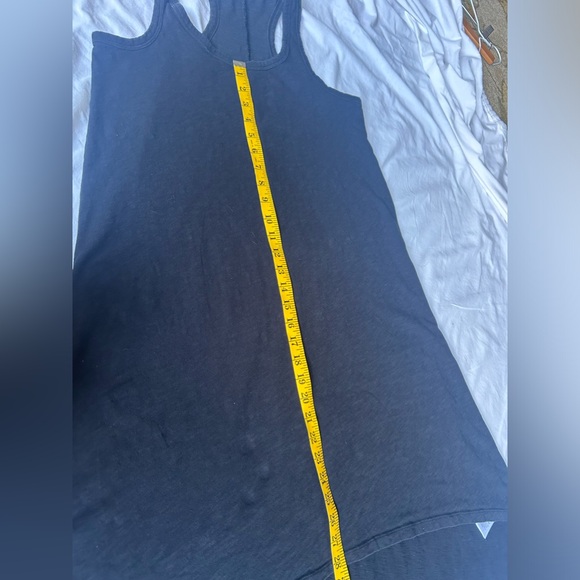 J Crew Re-Imagined Eco label black High/Low black tank dress. Racer back. Size S - Picture 15 of 15